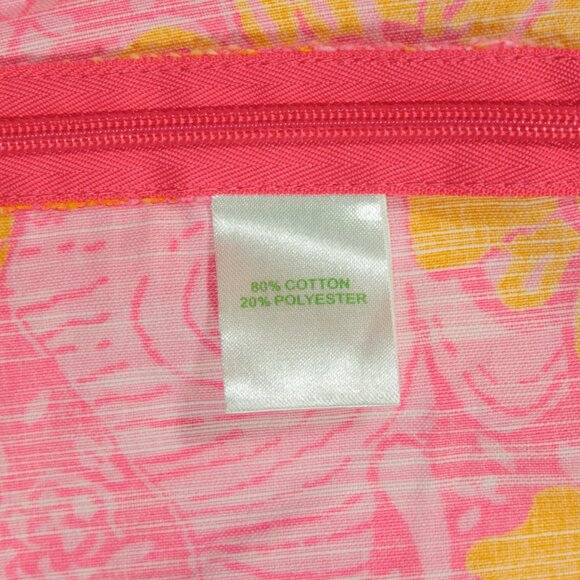 Lilly Pulitzer Resort Fit Capri Pants Womens 12 Pink Orange Floral Elephant New - Picture 6 of 8
